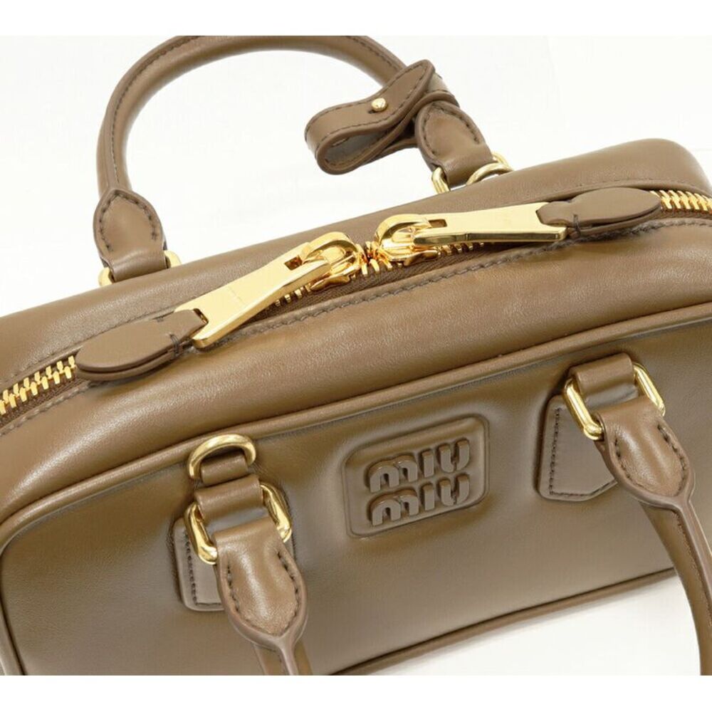 Miu Miu Leather Handbag Shoulder Bag Arcadi - Picture 5 of 5